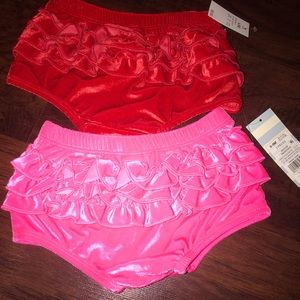 NEW Baby Ruffled Velvet Underwear